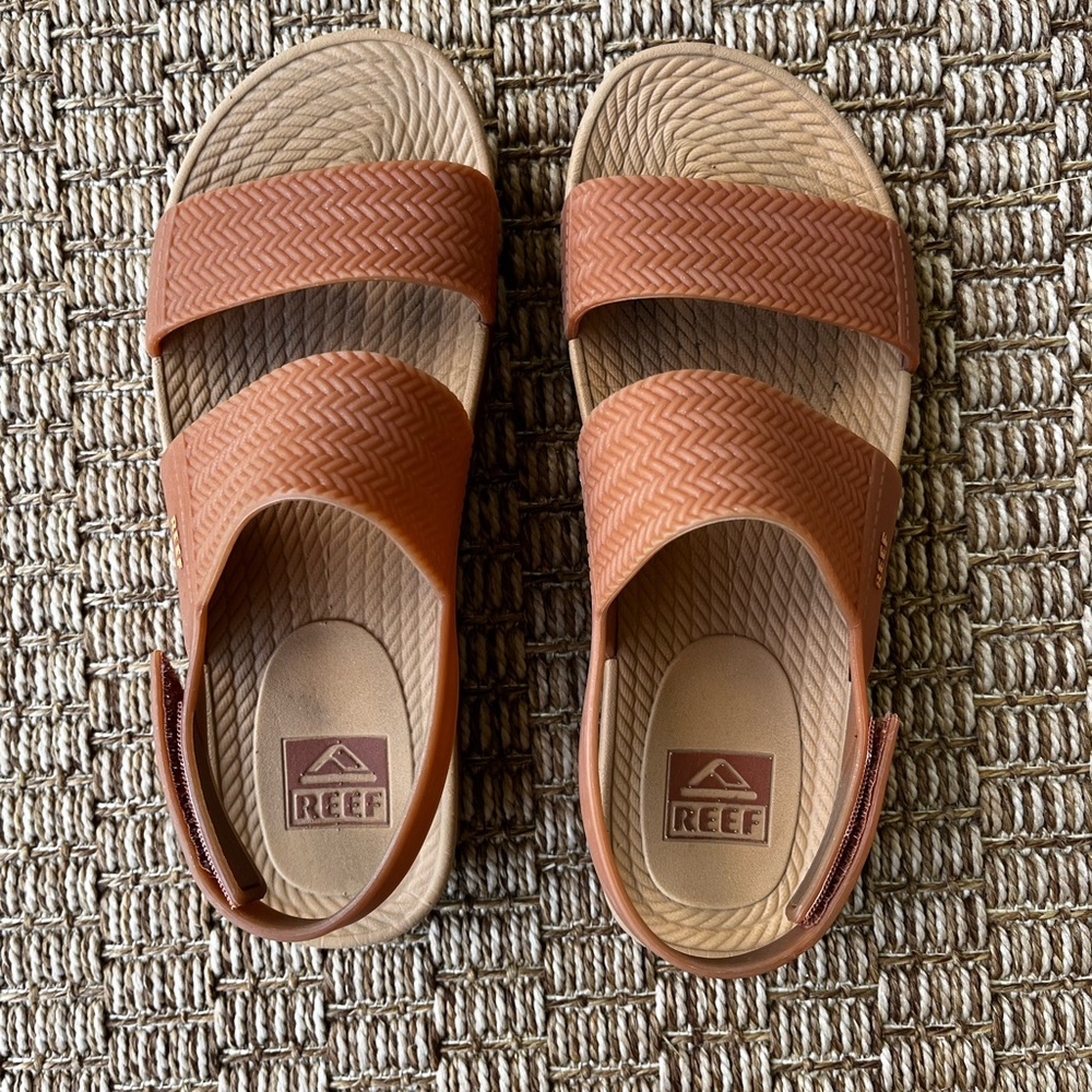 Reef Tan Double Strap Sandals